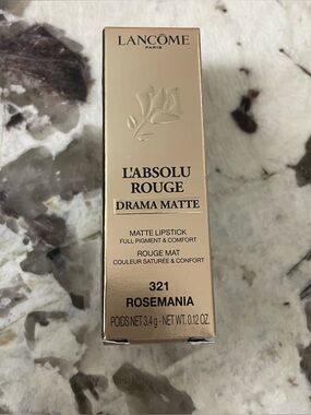 NIB L'Absolu Rouge Drama Matte Lipstick 321 Rosemania - Rose